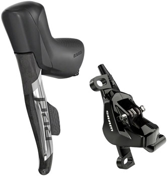 SRAM RED eTap AXS HRD Shift/Brake Lever and Hydraulic Disc Caliper - Left/Front, Direct Post Mount, 950mm Hose, Black, D1 Black EA Hydraulic Brake/Shift Lever, Drop Bar