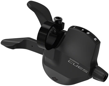 Shimano CUES SL-U4000-9R Shifter - Right, 9-Speed, Rapidfire Plus, Optical Gear Display, Black EA Shifter, Flat Bar-Right