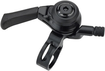 microSHIFT Left Thumb Shifter - MTB, Double/Triple, Friction, Black EA Shifter, Flat Bar- Left