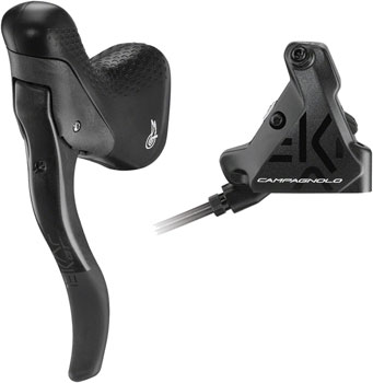 Campagnolo EKAR GT Ergopower Brake Lever and Disc Brake Caliper - Left/Front, For 1x 13-Speed, 140mm Flat Mount Hydraulic Caliper, Black EA Disc Brake & Lever
