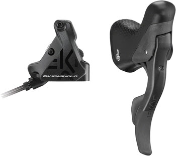 Campagnolo EKAR GT Ergopower Shift/Brake Lever and Disc Brake Caliper - Right/Rear, 13-Speed, 140mm Flat Mount Hydraulic Caliper, Black EA Brake/Shift Lever, Drop Bar-Right