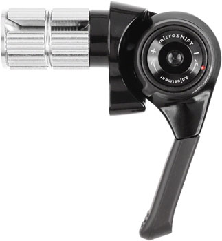 microSHIFT BS-G10-R Right Bar End Shifter - 10-Speed, Compatible with Sword and Advent X 10-Speed Derailleurs, Black EA Shifter, Road