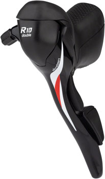 microSHIFT R10 Left Drop Bar Shift Lever - Double, Shimano Compatible, Black EA Brake/Shift Lever, Drop Bar-Left
