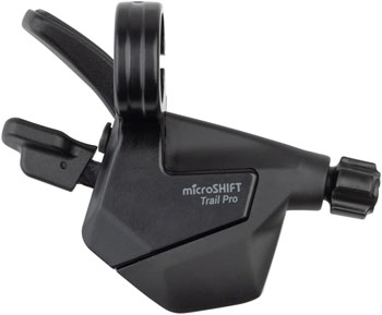 microSHIFT ADVENT X Trail Trigger Pro E-Bike Right Shifter - 1x10 Speed, Single Click, Thumb Pad, ADVENT X Compatible Only Black EA Shifter, Flat Bar-Right