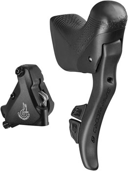 Campagnolo Super Record S Ergopower Wireless Control Lever and Brake Caliper - Right/Rear, 12-Speed, 140mm Hydraulic Disc Brake Caliper Black EA Hydraulic Brake/Shift Lever, Drop Bar