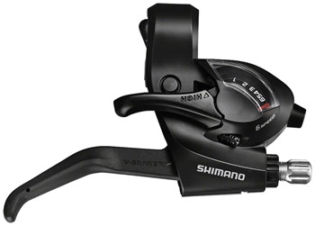 Shimano TX ST-EF41 Brake/Shift Lever Set - 3 x 6 Speed EA Brake/Shift Lever, Flat Bar Pair
