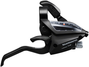 Shimano Altus ST-EF500-L Brake/Shift Lever - Right, 7-Speed Black EA Brake/Shift Lever, Flat Bar- Right
