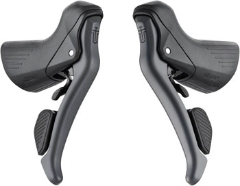 microSHIFT Sword Drop Bar Shifter/Brake Lever Set - 2x, 10-Speed, Sword Compatible, Gray, Version B Gray EA Brake/Shift Lever, Drop Bar Pair