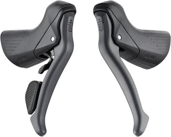 microSHIFT Sword Drop Bar Shifter/Brake Lever Set - 1x, 10-Speed, Sword Compatible, Gray, Version B Gray EA Brake/Shift Lever, Drop Bar Pair