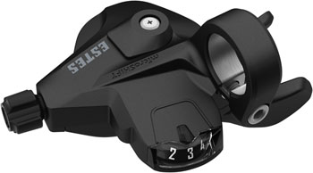 microSHIFT Estes Thumb Tap Shifter - Right, 8-Speed, Optical Gear Indicator, Black EA Shifter, Flat Bar-Right