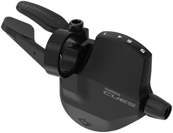 Shimano CUES SL-U4050-9R Short Reach Shifter - Right, 9-Speed, Rapidfire Plus, Optical Gear Display, Black EA Shifter, Flat Bar-Right