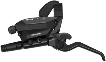 Shimano ST-EF515-2L EZ Fire Plus Shift/Brake Lever - Left, 2x Shift, Optical Gear Display, For Hydraulic Disc Brake, Black EA Brake/Shift Lever, Flat Bar- Left