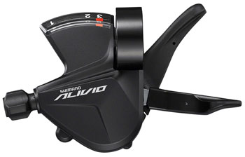 Shimano Alivio SL-M3100-L Shifter - Left, 3-Speed, RapidFire Plus, Optical Gear Display EA Shifter, Flat Bar- Left