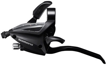 Shimano ST-EF500-2L Shift/Brake Lever - Left, 2-Speed, For V-Brake EA Brake/Shift Lever, Flat Bar- Left