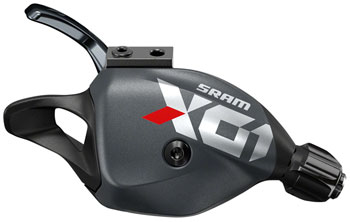 SRAM X01 Eagle Trigger Shifter - Rear, 12-Speed, Discrete Clamp, Red EA Shifter, Flat Bar-Right