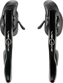 Campagnolo Veloce Ergopower Shifter Set, 10-Speed, Black SET Brake/Shift Lever, Drop Bar Pair