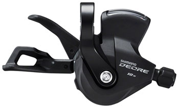 Shimano Deore SL-M4100-R Right Shift Lever - 10-Speed, RapidFire Plus, Optical Gear Display, Black EA Shifter, Flat Bar-Right