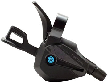 BOX Three Prime 9 Shifter - 9-Speed, Single Shift, Matte Black Matte Black EA Shifter, Flat Bar-Right