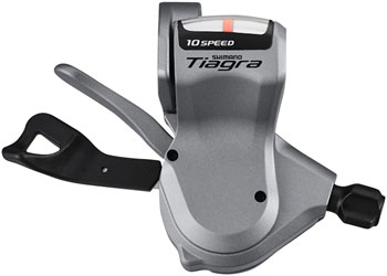 Shimano Tiagra SL-4600 10-Speed Right Flat Bar Rapidfire Plus Shifter Silver EA Shifter, Flat Bar-Right