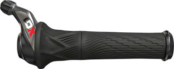 SRAM X01 Eagle 12-Speed GripShift Shifter with Discrete Clamp, Black with Red Logo Black/Red EA Shifter, Flat Bar-Right