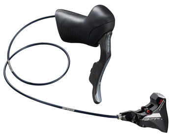 Full Speed Ahead K-Force WE Shift/Brake Lever, Hydraulic Actuation, Left Side, FlatMount Caliper – Black EA Hydraulic Brake/Shift Lever, Drop Bar