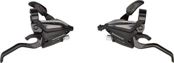 Shimano ST-EF500 3 x 7-Speed Brake/Shift Lever Set Black SET Brake/Shift Lever, Flat Bar Pair