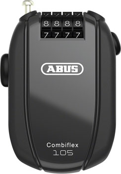 Abus Combiflex Rest Retractable Combo Lock - 105cm Black EA Cable Lock
