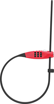 Abus Combiflex Travel Guard Combo Lock - Red EA Cable Lock