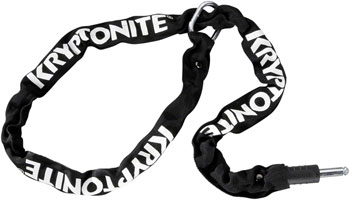 Kryptonite 512 Plug-In Chain Lock - For Ring Lock, 5.5mm, 120cm Length, Black EA Wheel/Frame Lock