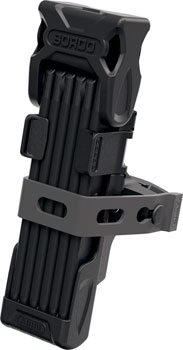 Abus Bordo 6000K XPlus Folding Lock - Keyed, 3'/90cm, with Saddlefix Bracket and Raincap EA Folding Lock