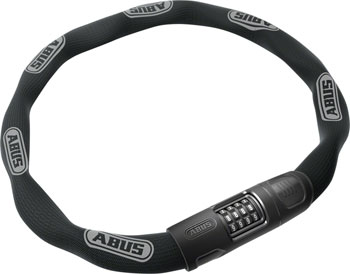 Abus 8808C Chain Lock - Combination, 2.8', 8mm Square, Black EA Chain Lock