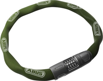 Abus 8808C Chain Lock - Combination, 2.8', 8mm Square, Green EA Chain Lock
