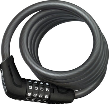 ABUS Numero 5510C Cable Lock -Combination, 180cmx10mm With SR (Selle Royal) Mount, Black EA Cable Lock