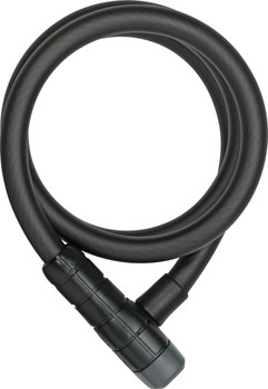 Abus Racer 6412K Cable Lock - Keyed, 2.8', 12mm, With Bracket Black EA Cable Lock