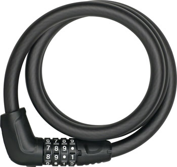 Abus Tresor 6412C Cable Lock - Combination, 2.8', With Bracket, Black EA Cable Lock