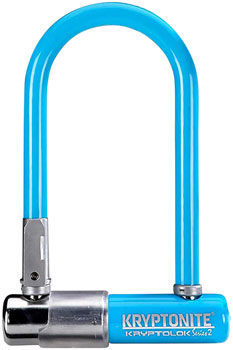 Kryptonite Krypto Series 2 Mini-7 U-Lock - 3.25 x 7", Keyed, Blue, Includes bracket EA U-Lock