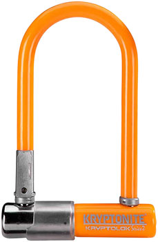 Kryptonite Krypto Series 2 Mini-7 U-Lock - 3.25 x 7", Keyed, Orange, Includes bracket EA U-Lock