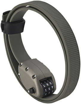 OTTOLOCK HEXBAND Cinch Lock - 30", Titanium Gray EA Cable Lock