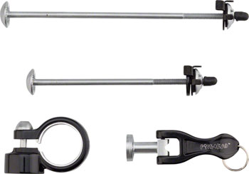 Pinhead 3-Pack Lockset: Wheel Skewer Set, Seat EA Wheel/Frame Lock