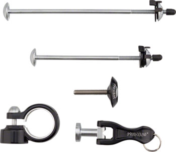 Pinhead 4-Pack Lockset: Wheel Skewer Set, Seat, Fork Top Cap EA Wheel/Frame Lock