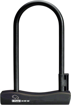 Abus Buffo U-Lock - 4 x 9", Keyed, Black, Includes bracket EA U-Lock