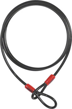 Abus Cobra Seat Leash: 5mm x 75cm (2.5ft): Black EA Cable Lock