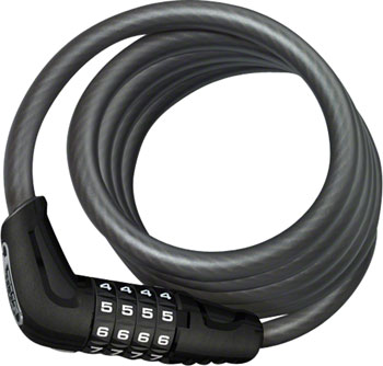 Abus Numero 5510C Cable Lock -Combination, 180cmx10mm With SCMU Seatpost Mount, Black EA Cable Lock
