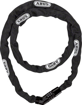 Abus Steel-O-Chain 4804C Combination Lock: 110/4mm, Black EA Chain Lock