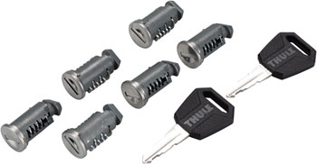 Thule 450600 One-Key Lock System 6 Pack SET Rack Accessories