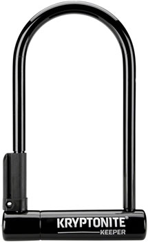 Kryptonite Keeper U-Lock - 4 x 8", Keyed, Black, Includes bracket EA U-Lock