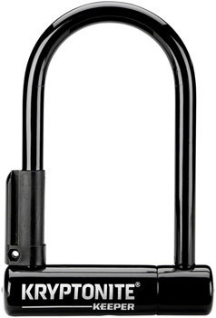 Kryptonite Keeper U-Lock - 3.25 x 6", Keyed, Black, Includes bracket EA U-Lock