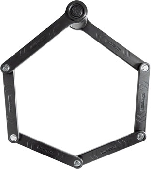 Kryptonite Keeper 510 Folding Lock: Black, 100cm, 3mm EA Folding Lock