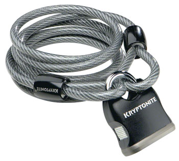 Kryptonite KryptoFlex Cable Lock with Key: 6' x 8mm EA Cable Lock