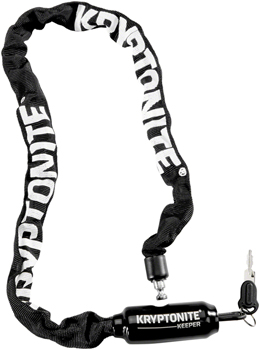 Kryptonite Keeper 585 Integrated Chain Lock - 85cm (2.8'), 5mm, Keyed, Black EA Chain Lock